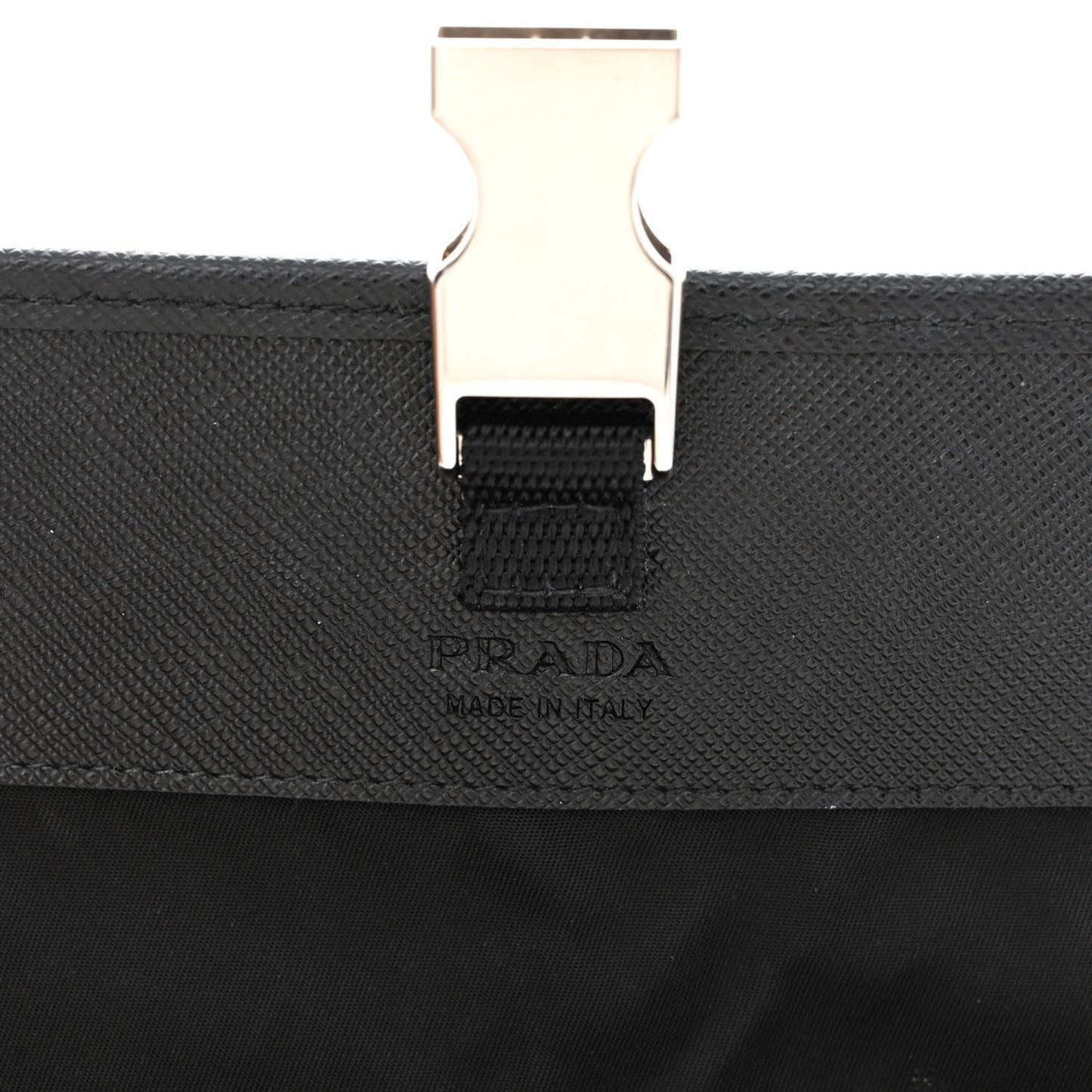 Re-Nylon Saffiano Smartphone Case Crossbody Black