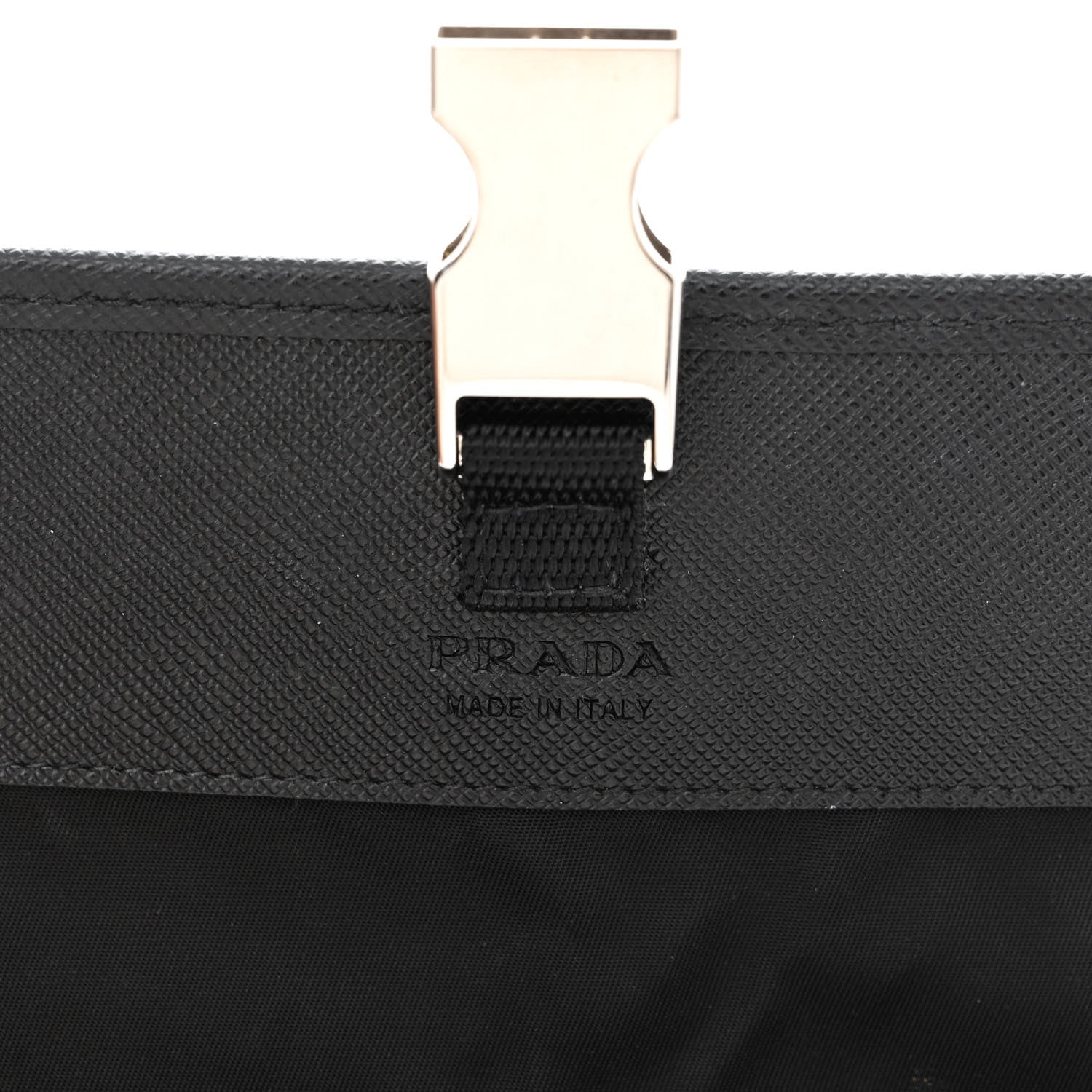 Prada Re-Nylon Saffiano Smartphone Case Crossbody Black 6 of 11