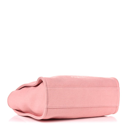 Chanel Mixed Fibers Small Deauville Tote Pink 5 of 10