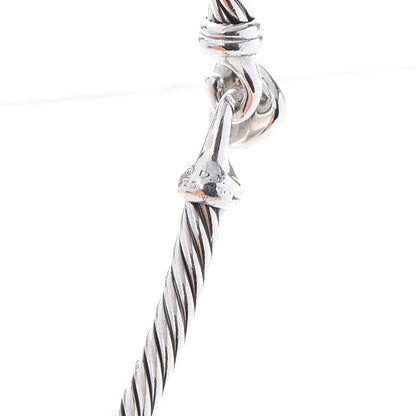 David Yurman Sterling Silver 18K Yellow Gold 3mm Cable Collectibles Heart Bracelet 4 of 4