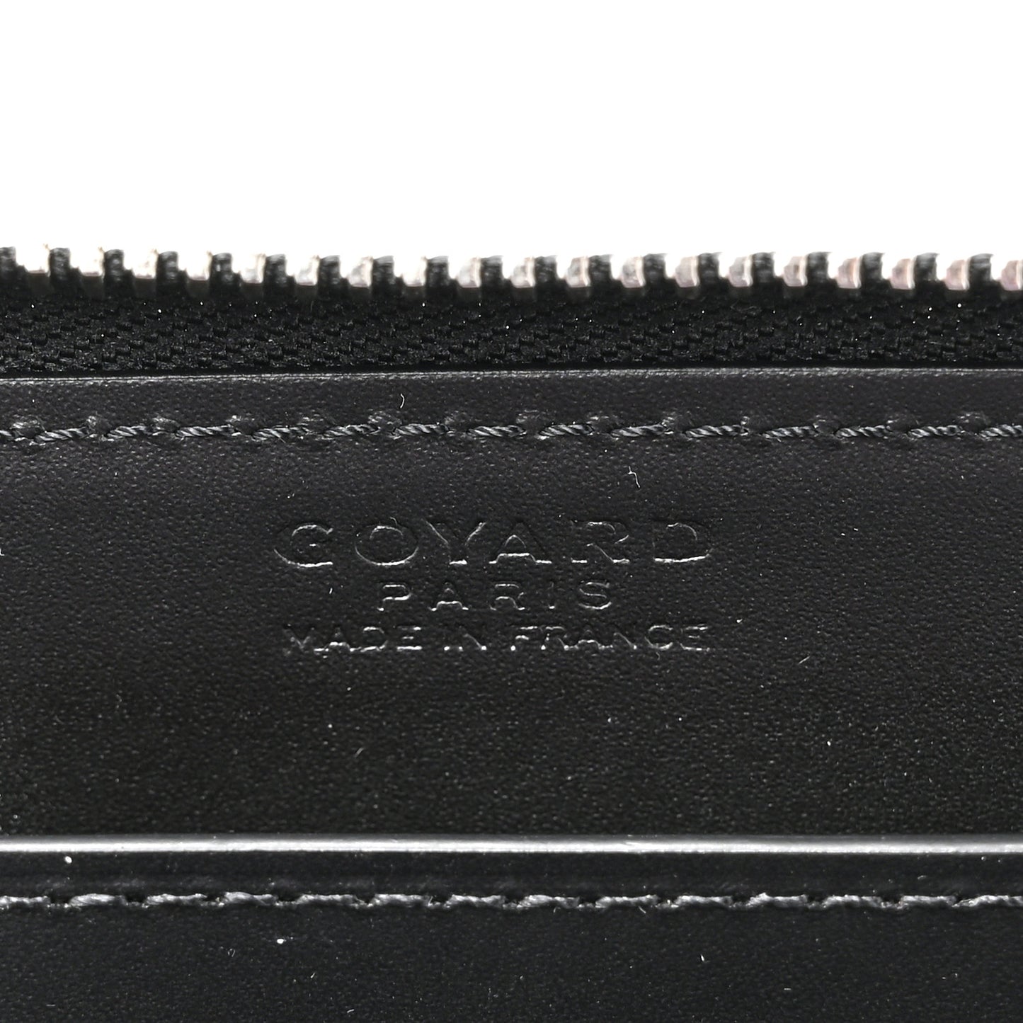 Goyardine Matignon Zip Around GM Wallet Black