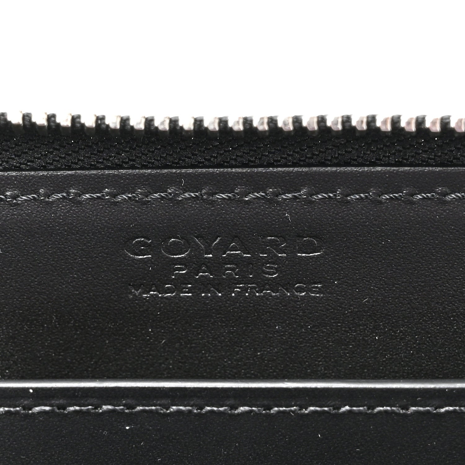 Goyard Goyardine Matignon Zip Around GM Wallet Black 6 of 6