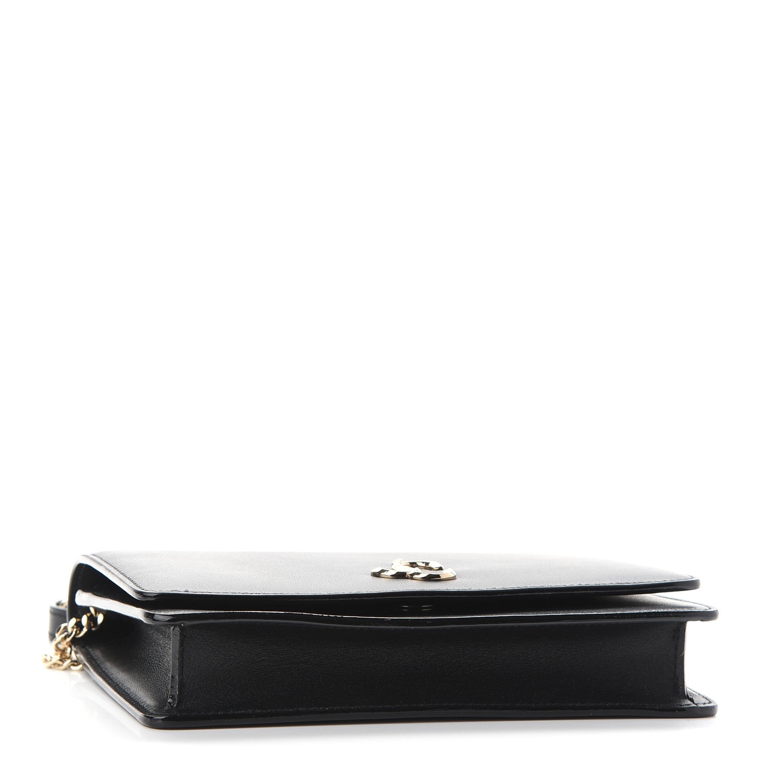 Jimmy Choo Calfskin Palace Wallet On Chain Black 4 of 8
