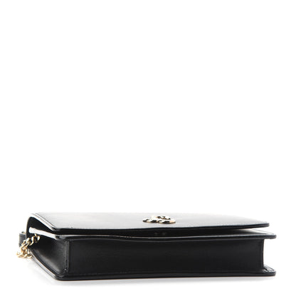 Jimmy Choo Calfskin Palace Wallet On Chain Black 4 of 8