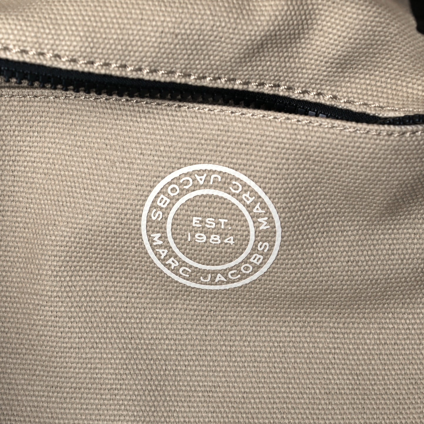 Canvas Signet Tote Bag Beige