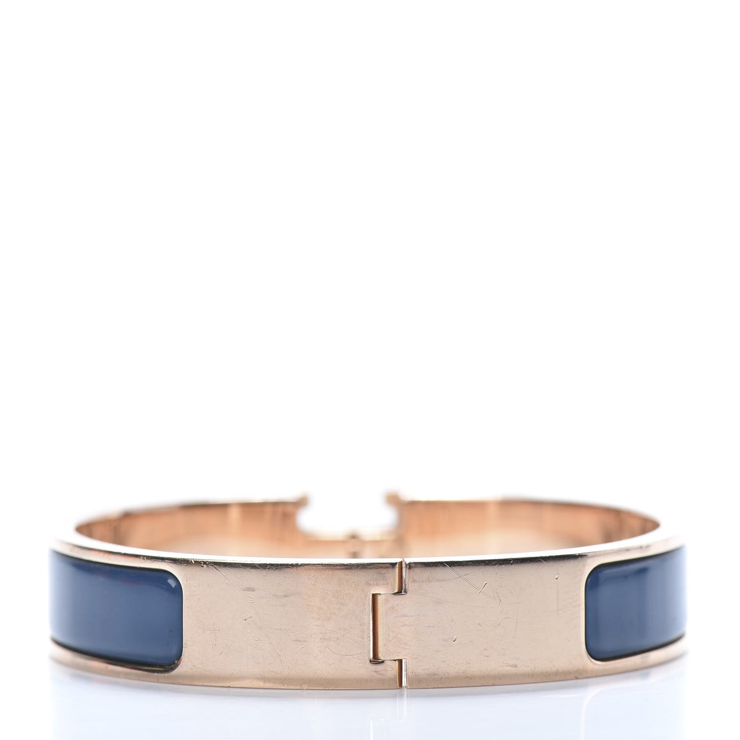 Enamel Narrow Clic Clac H Bracelet PM Bleu De Genes
