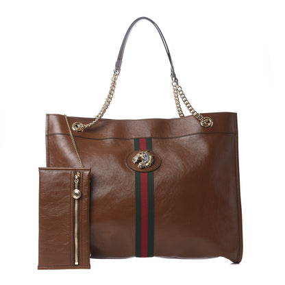 Gucci Calfskin Large Rajah Chain Tote Cuir 3 of 15