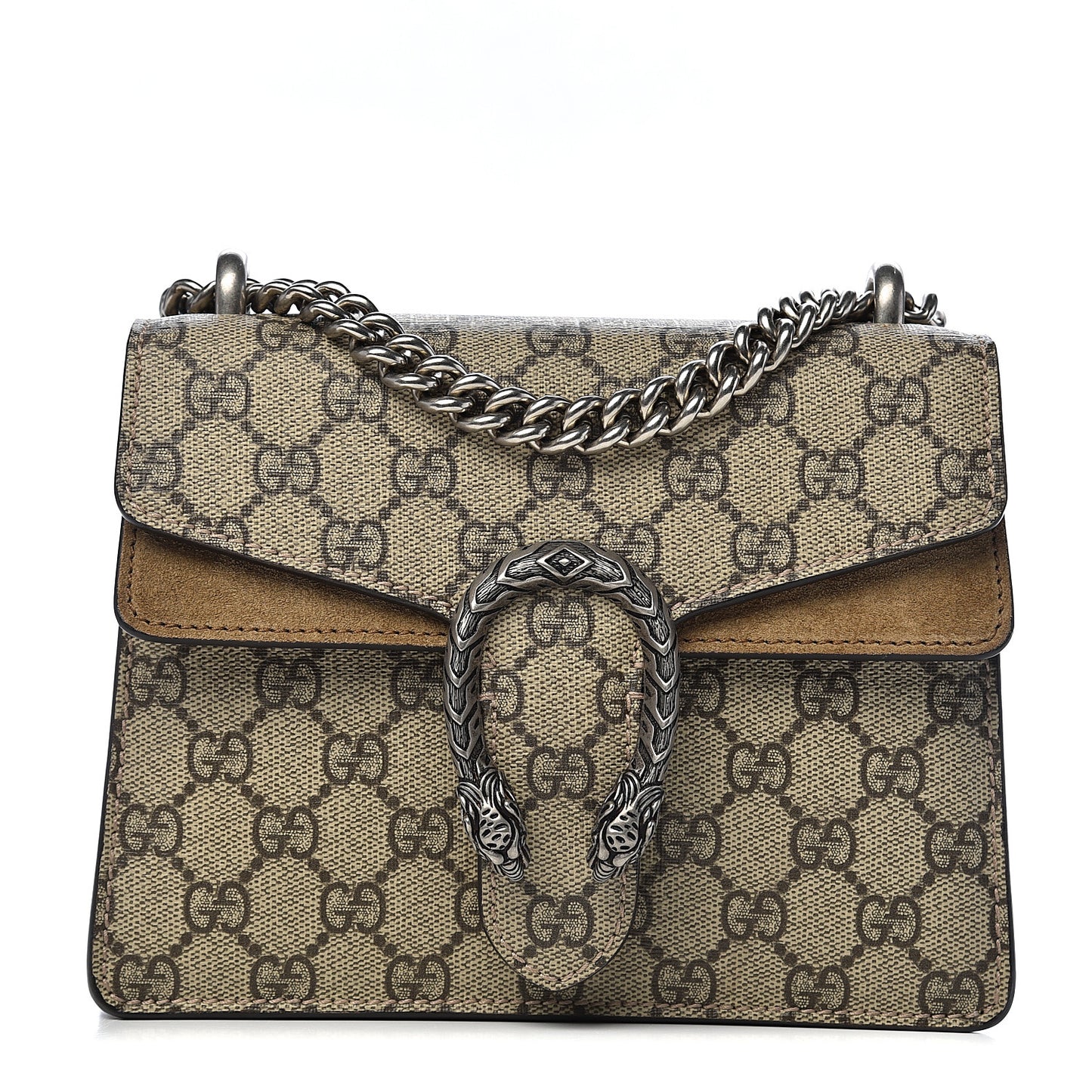 GG Supreme Monogram Mini Dionysus Shoulder Bag Taupe