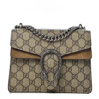 Gucci GG Supreme Monogram Mini Dionysus Shoulder Bag Taupe 1 of 10