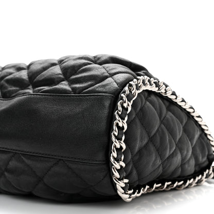 Chanel Washed Lambskin Chain Around Hobo Black 9 of 9