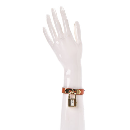 Hermes Stainless Steel Swift 20mm Kelly Cadena Quartz Watch Orange 2 of 10