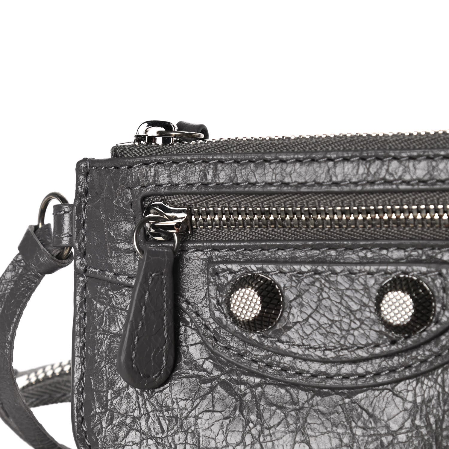 Balenciaga Agneau Arena Le Cagole Shoulder Bag XS Dark Grey 17 of 19
