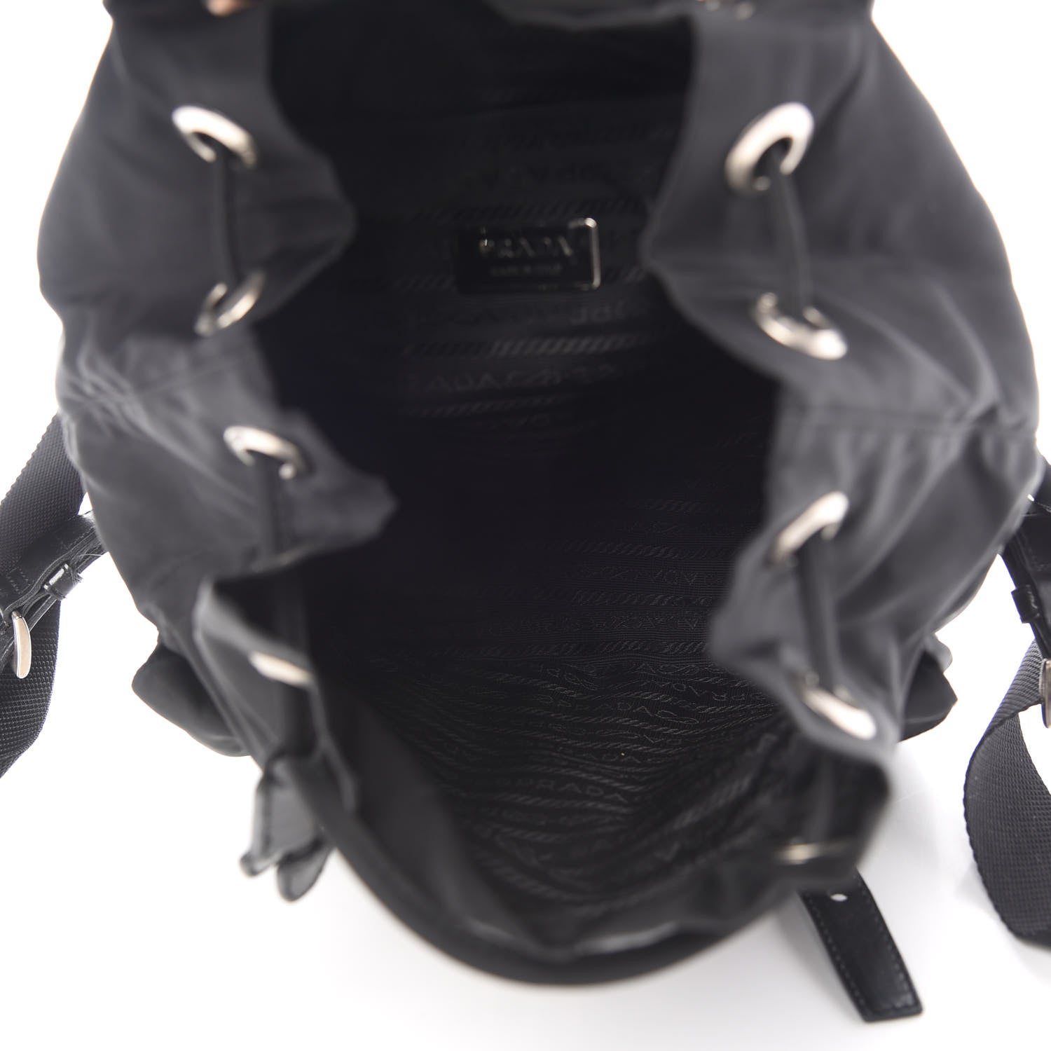Prada Tessuto Nylon Small Backpack Black 5 of 8
