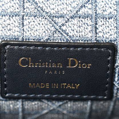 Christian Dior Denim Cannage Small Caro Bag Blue 6 of 10