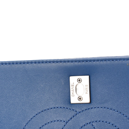 Chanel Calfskin Small Trendy CC Dual Handle Flap Bag Blue 11 of 14
