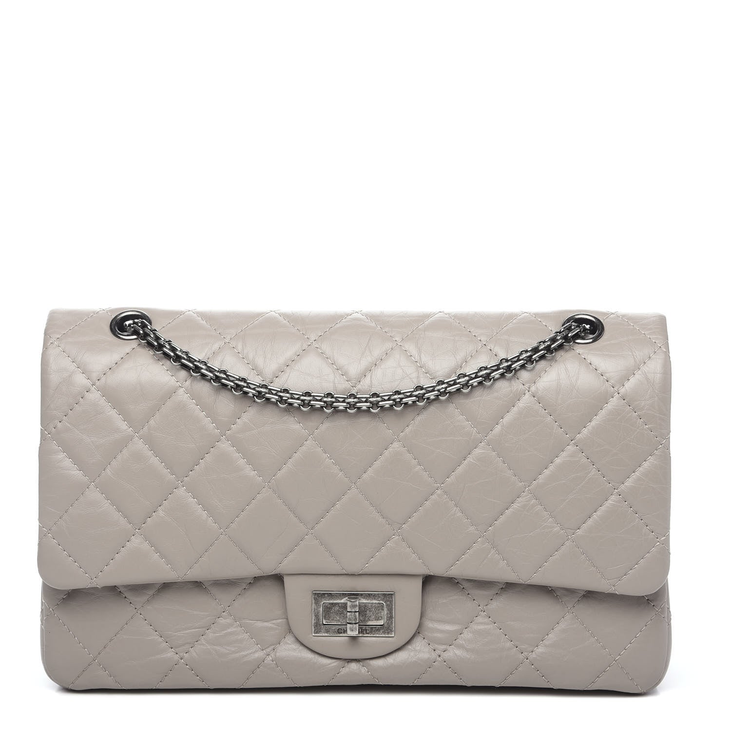 Chanel Aged Calfskin Quilted 2.55 Reissue 227 Flap Grey 1 of 11