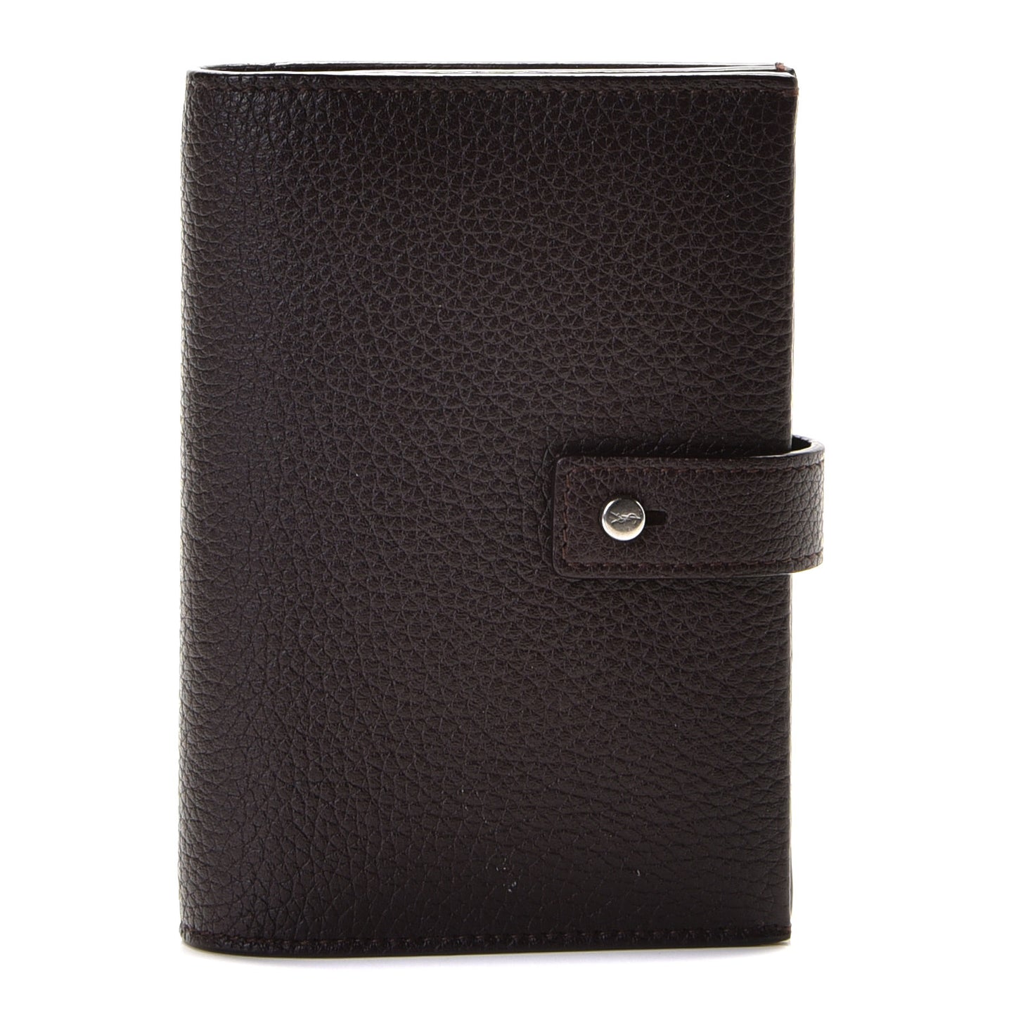 Grained Calfskin Sac De Jour Compact Wallet Black Tulipe