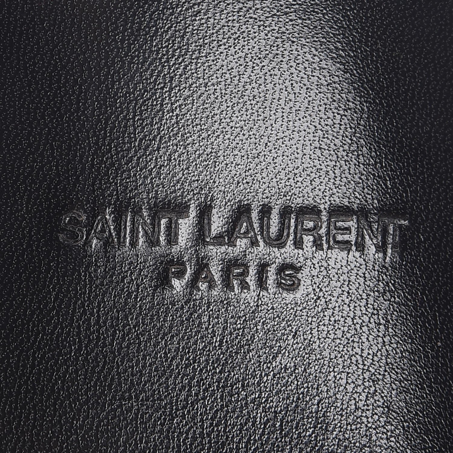 Saint Laurent Lambskin Joan 05 Slide Sandals 37.5 Powder Black 9 of 13