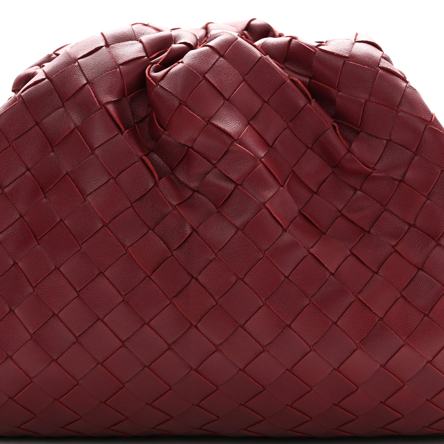 Bottega Veneta Nappa Maxi Intrecciato The Pouch Oversized Clutch Bordeaux 8 of 10