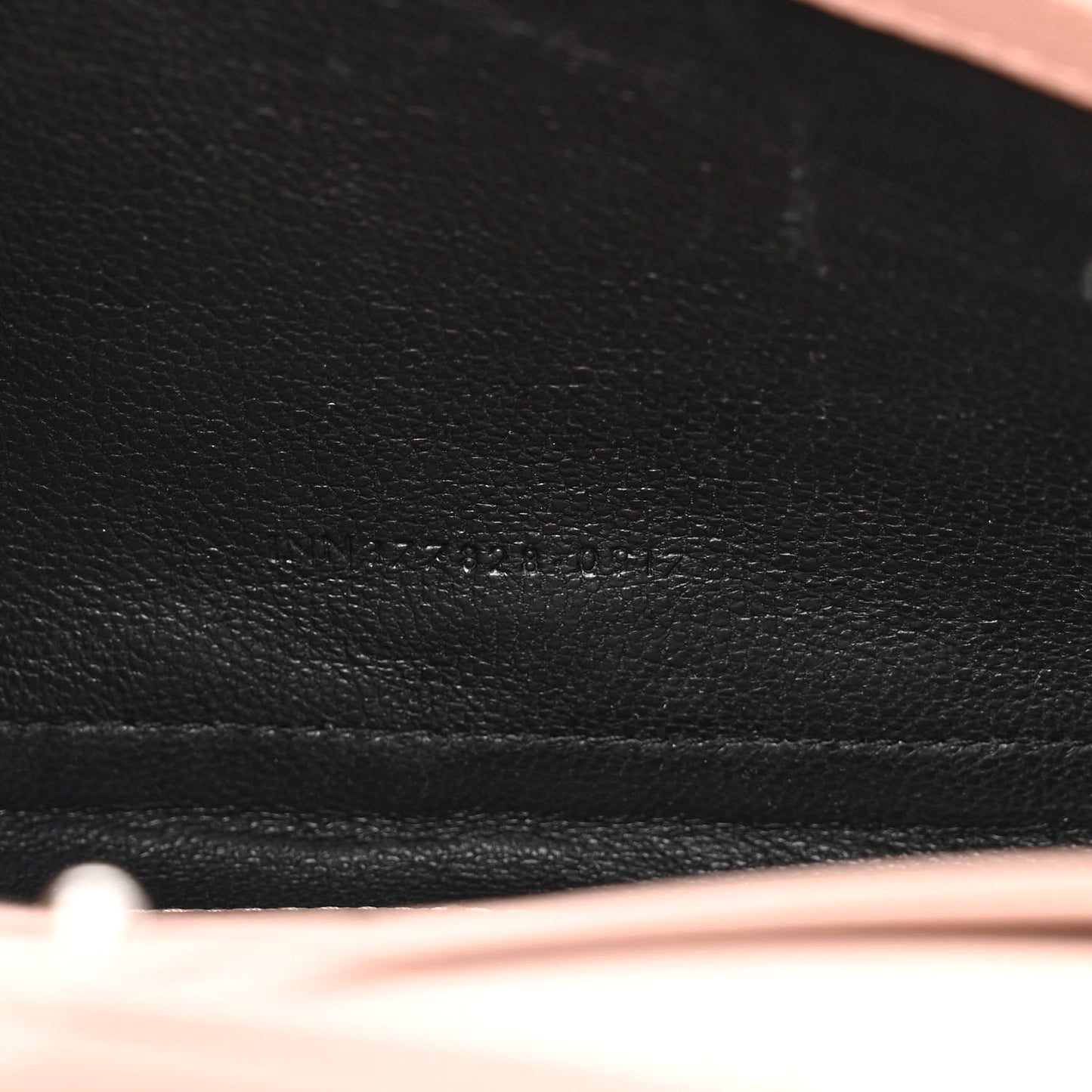 Grain De Poudre Matelasse Chevron Cassandre Chain Wallet Pale Pink