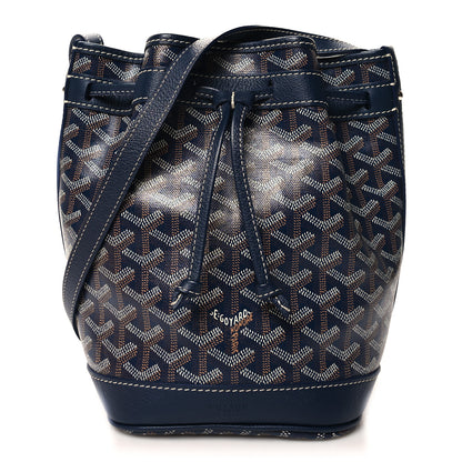 Goyard Goyardine Petit Flot Bucket Bag PM Navy 1 of 9