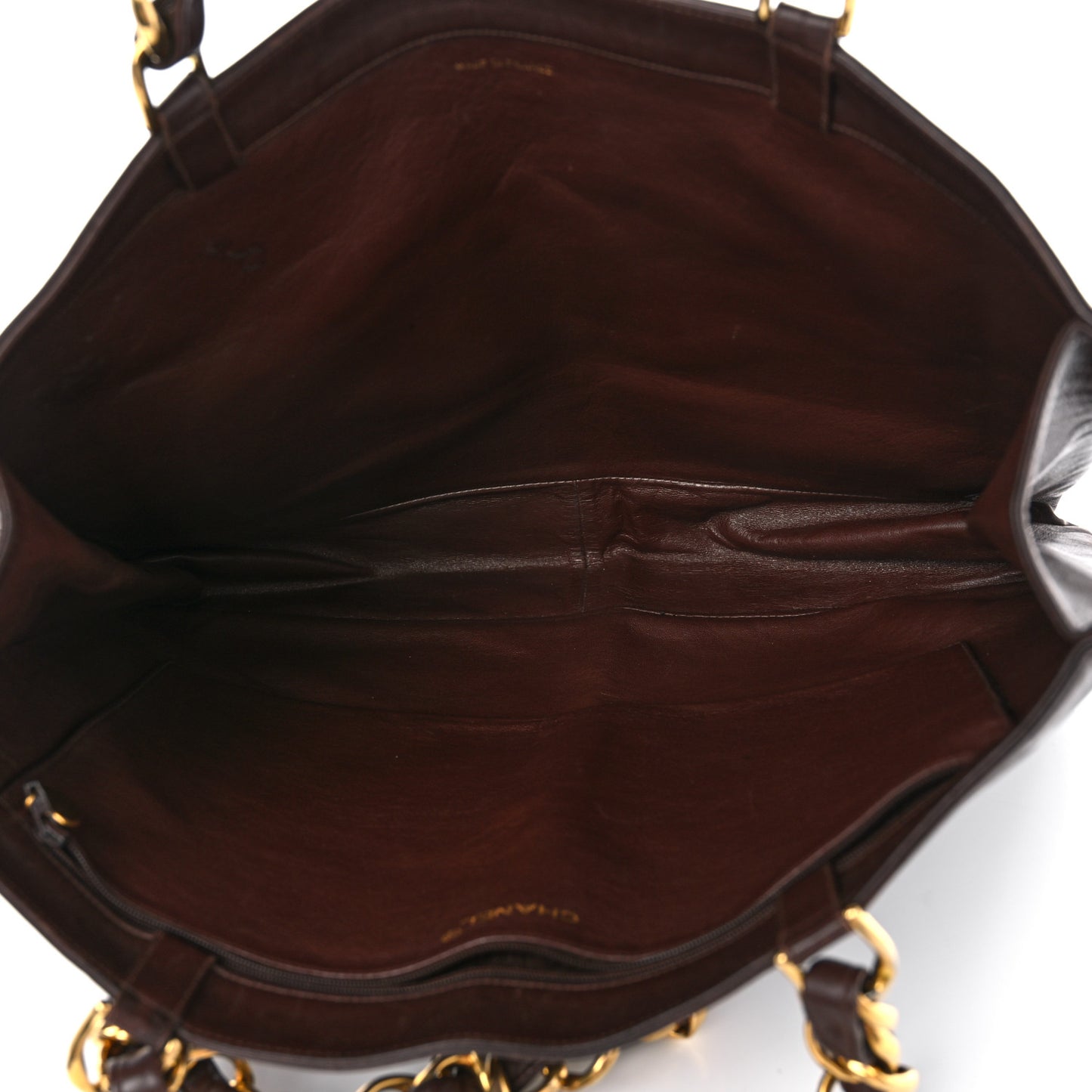 Lambskin CC Tote Brown