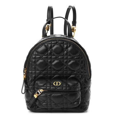 Christian Dior Lambskin Cannage Mini Backpack Black 1 of 10