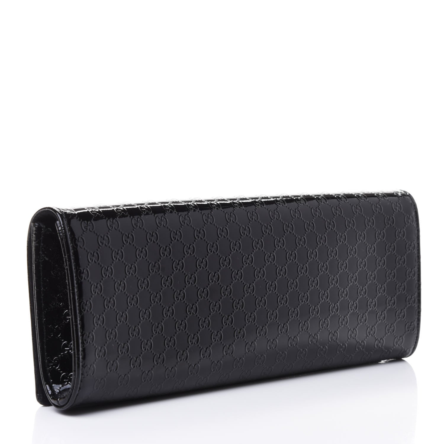 Gucci Patent Microguccissima Small Broadway Clutch Black 2 of 4