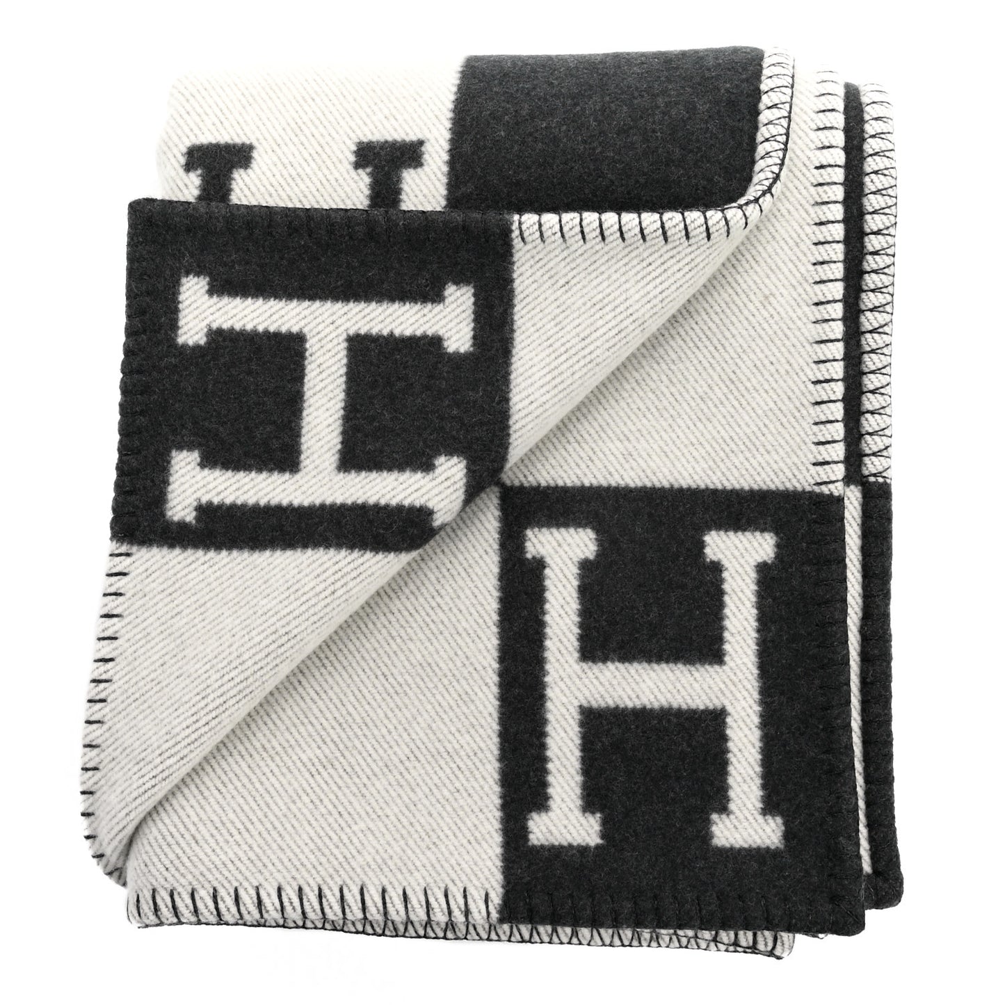Wool Cashmere Signature Avalon Blanket Black