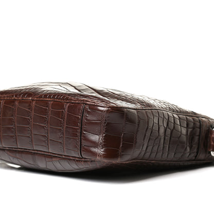 Gucci Crocodile Medium Messenger Bag Brown 12 of 16