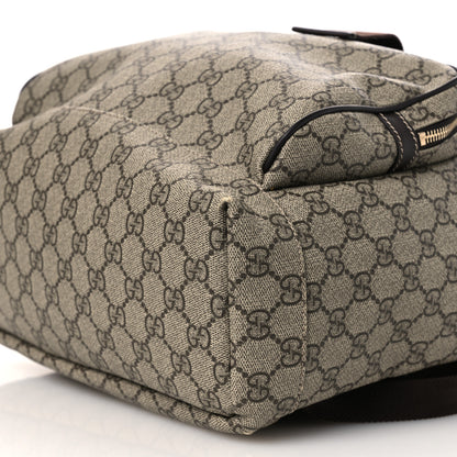Gucci GG Supreme Monogram Medium Single Buckle Rucksack Backpack Beige Ebony Brown 10 of 17