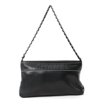 Chanel Lambskin Lax Pochette Black 1 of 10