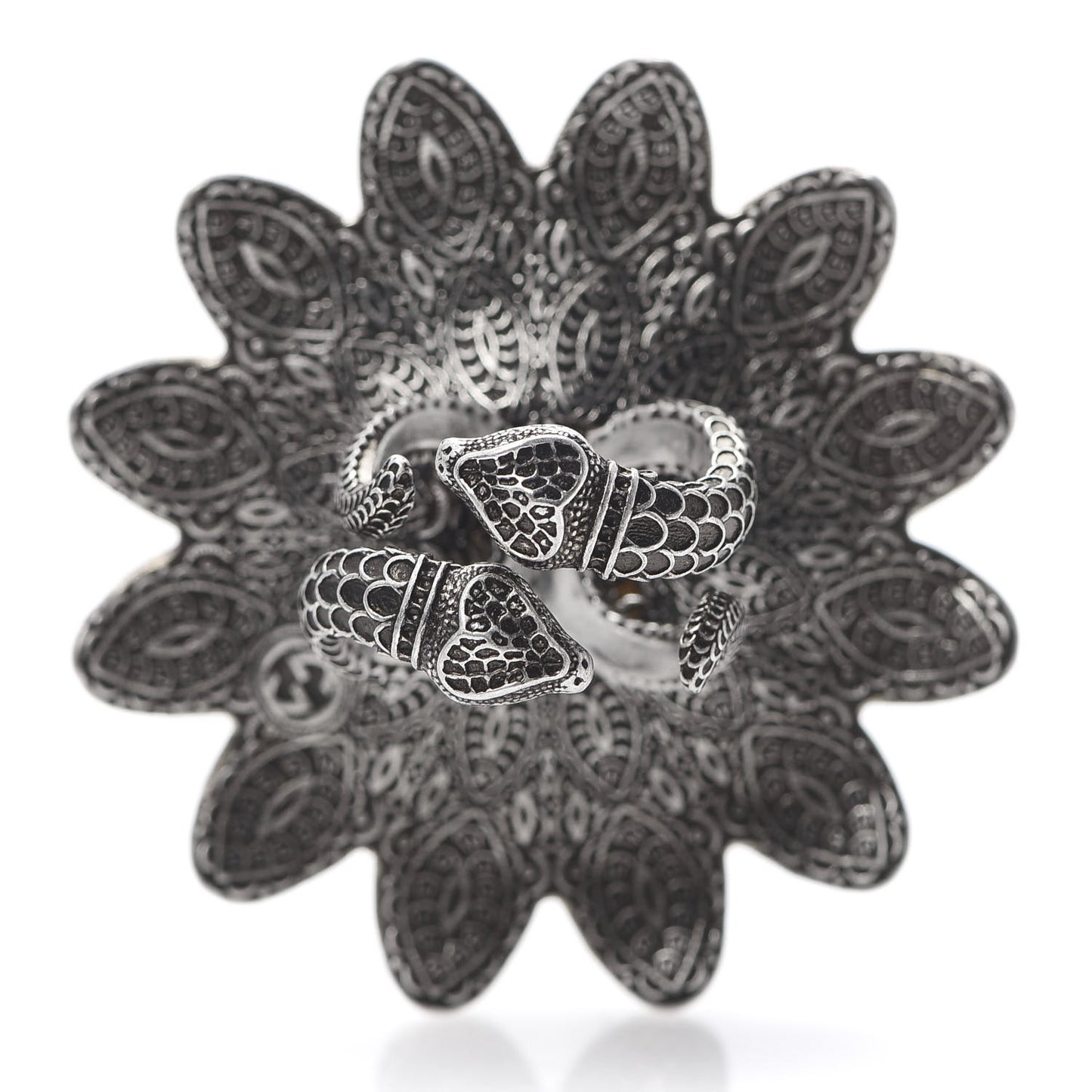 Sterling Silver Resin Flower Ring Turquoise 54 7