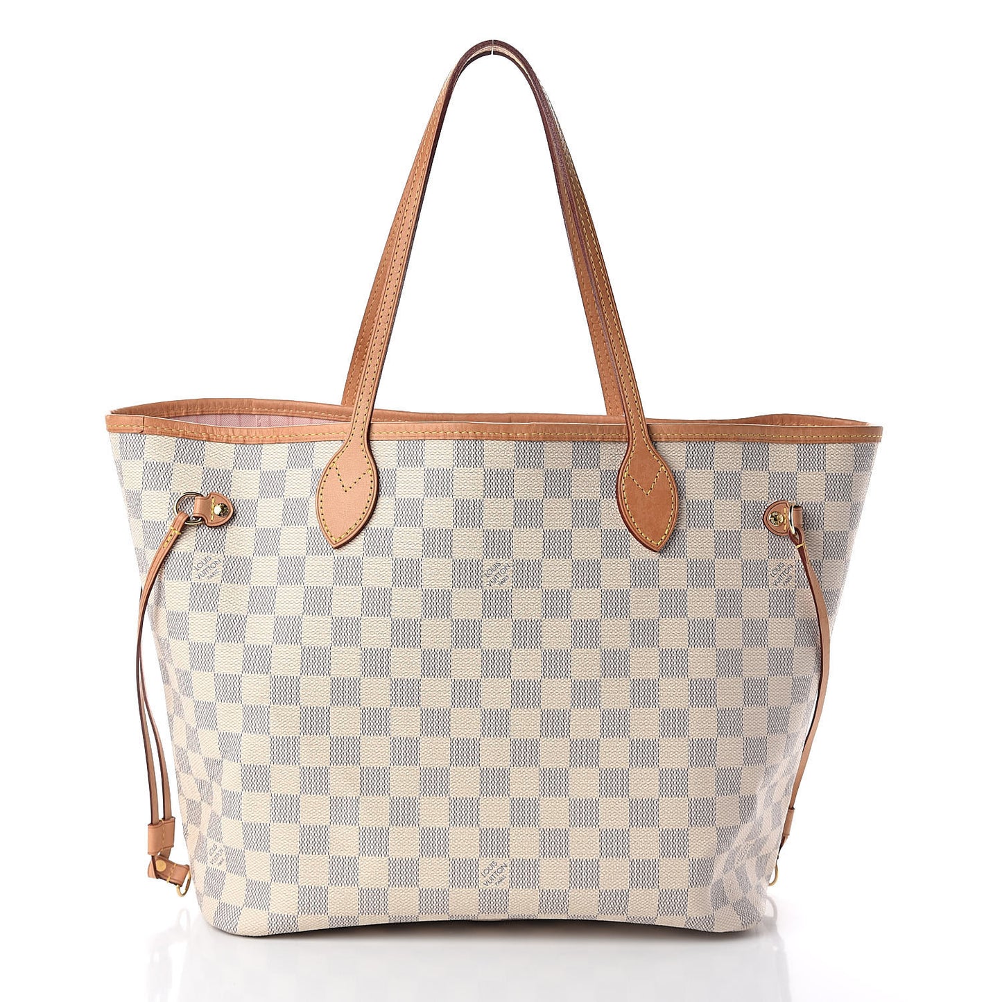 Damier Azur Neo Neverfull MM Rose Ballerine