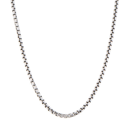 David Yurman Sterling Silver 14K Yellow Gold 3.6mm Box Chain Necklace 18" 1 of 4