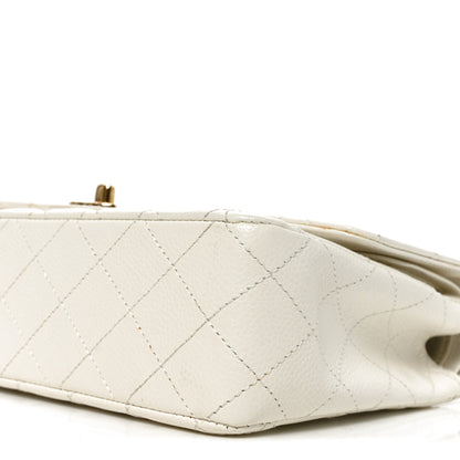 Chanel Caviar Quilted Medium Double Flap White 10 of 10