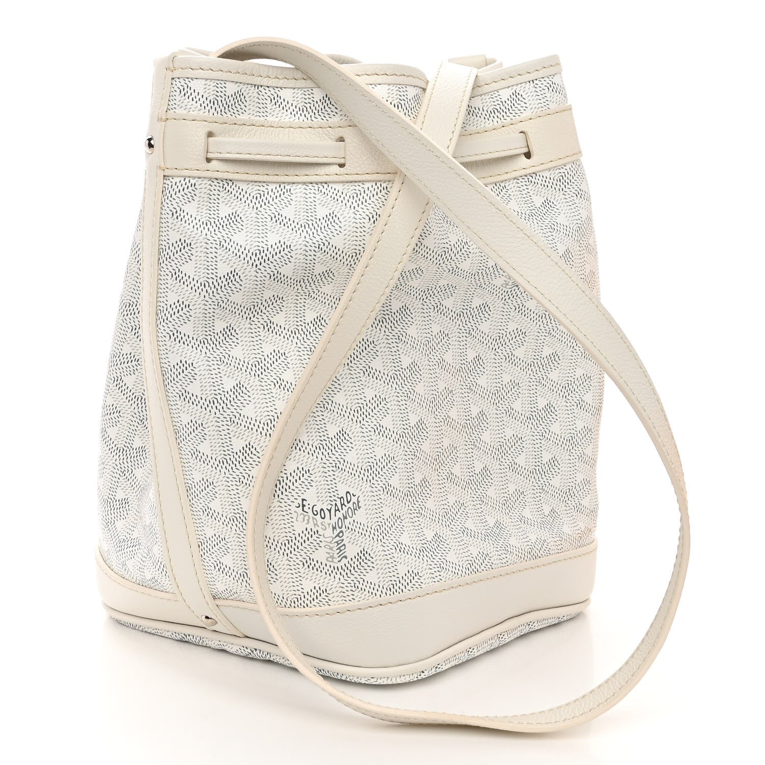 Goyard Goyardine Petit Flot Bucket Bag PM White 3 of 9