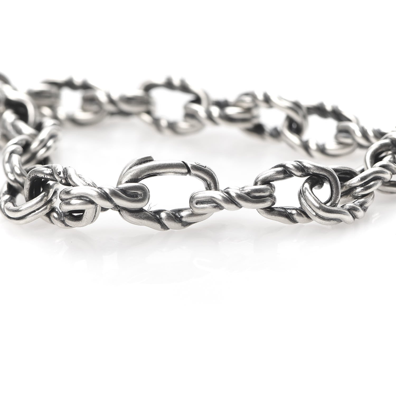 David Yurman Sterling Silver 8mm Twist Link Chain Bracelet 4 of 5