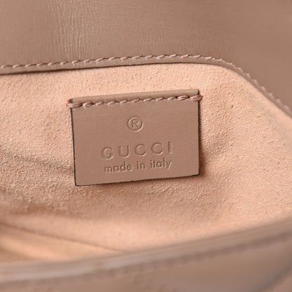 Gucci Calfskin Matelasse Super Mini GG Marmont Shoulder Bag Porcelain Rose 5 of 9