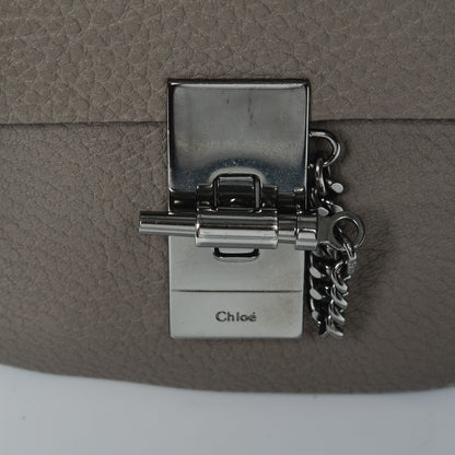 Chloe Grained Lambskin Nano Drew Shoulder Bag Motty Grey 5 of 8