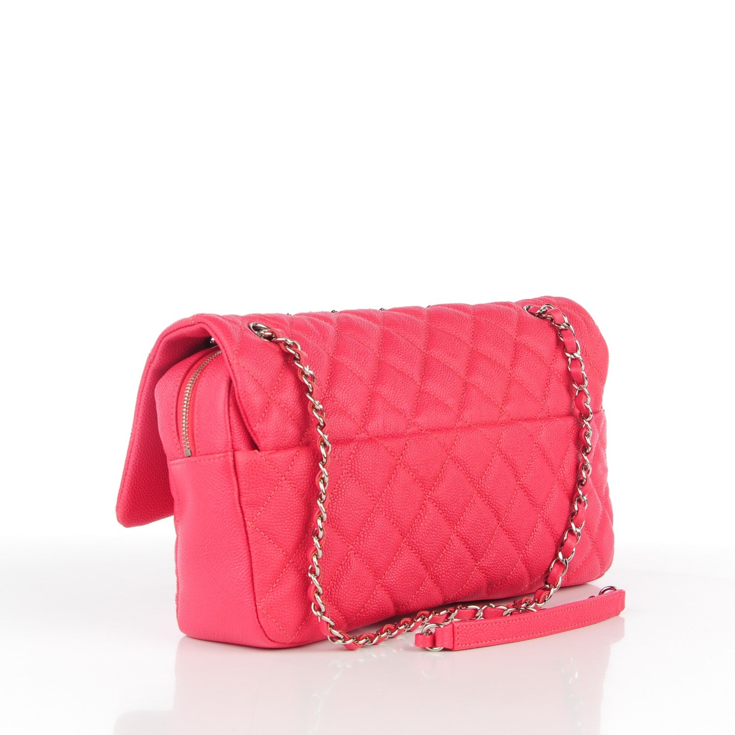 Chanel Caviar Quilted Jumbo Easy Flap Pink 3 of 8