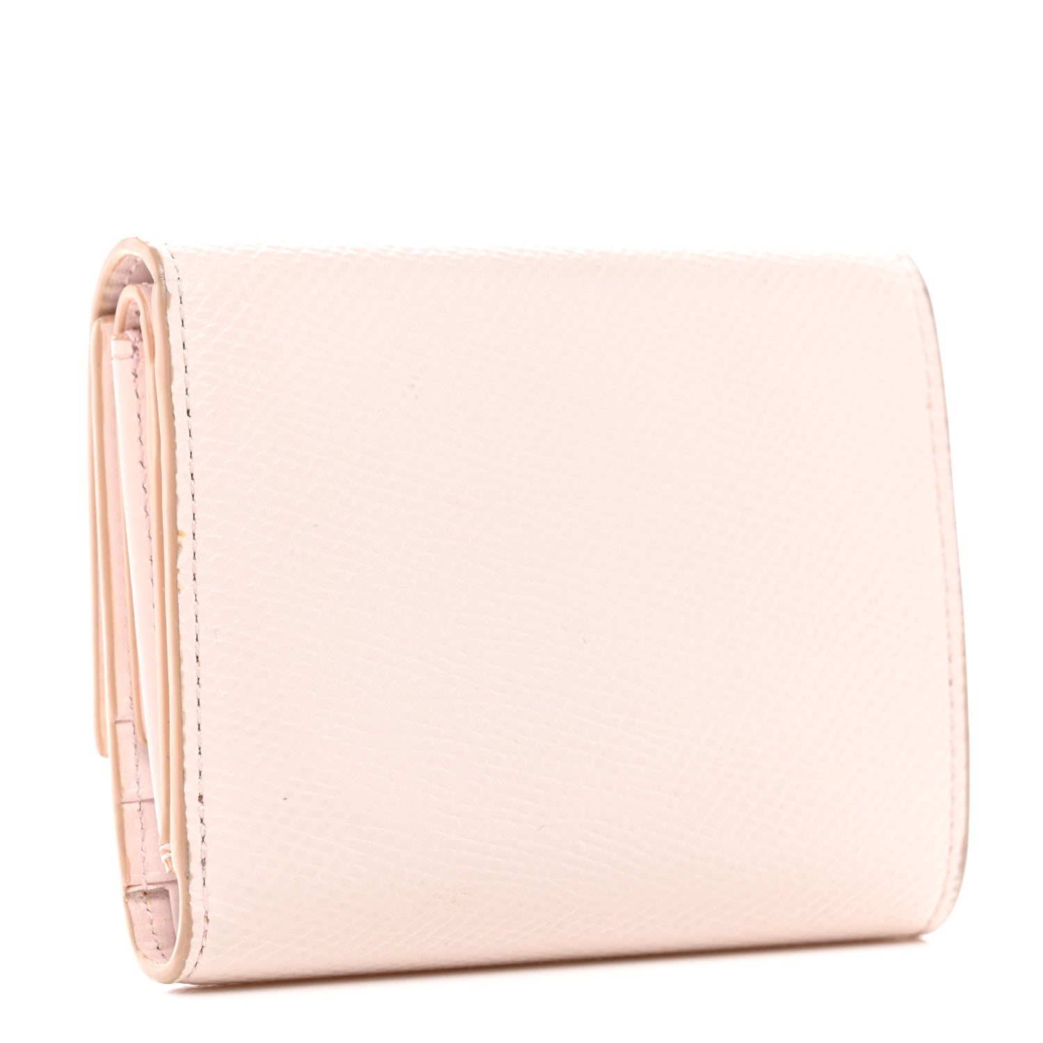 Celine Grained Calfskin Small Tri-Fold Wallet Light Pink 3 of 7