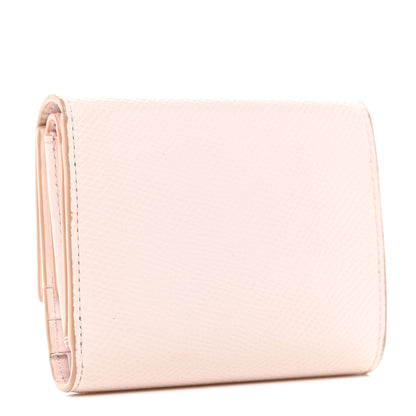 Celine Grained Calfskin Small Tri-Fold Wallet Light Pink 3 of 7