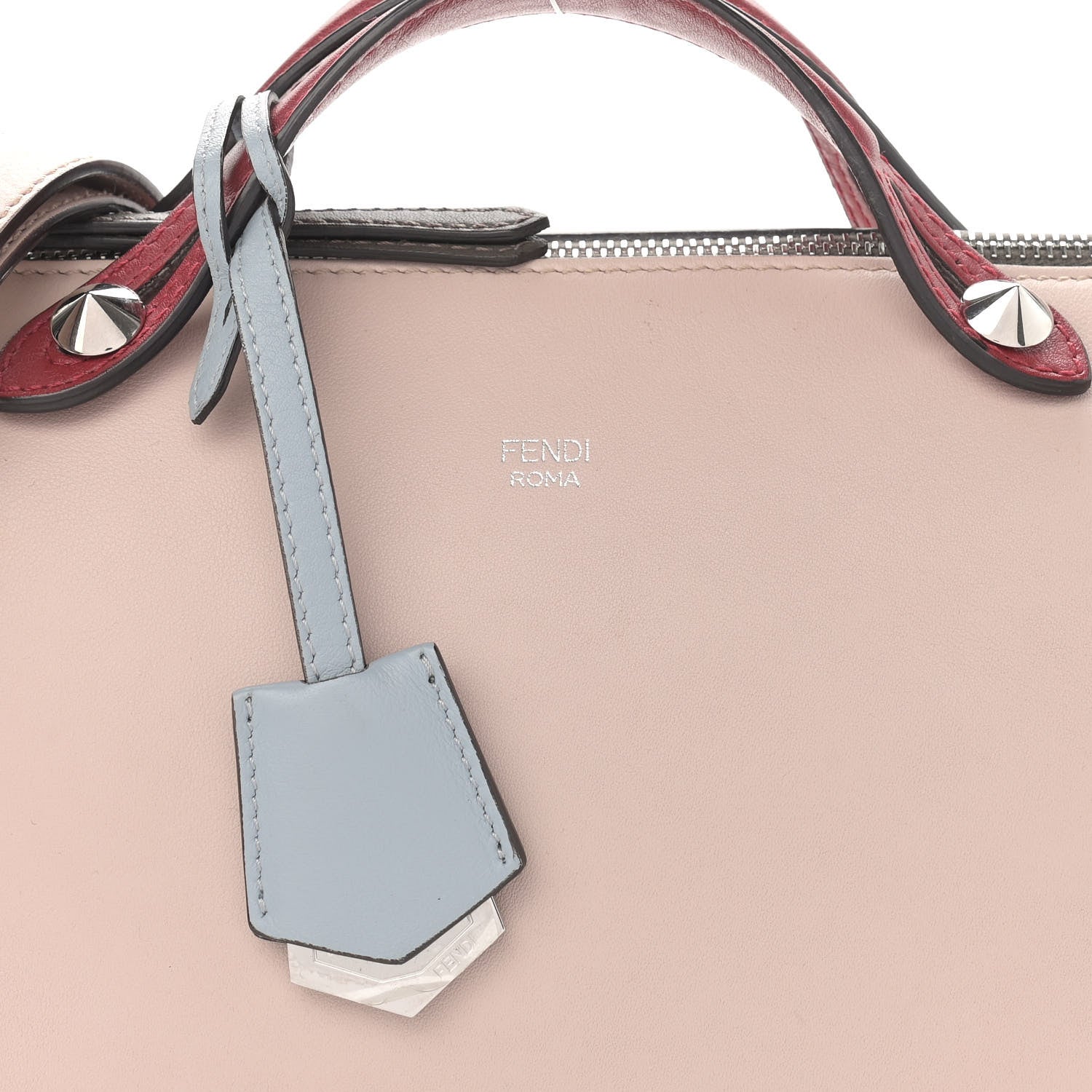 Fendi Vitello Dolce 4 Color Medium By The Way Boston Bag Soap Polvere Multicolor 9 of 17