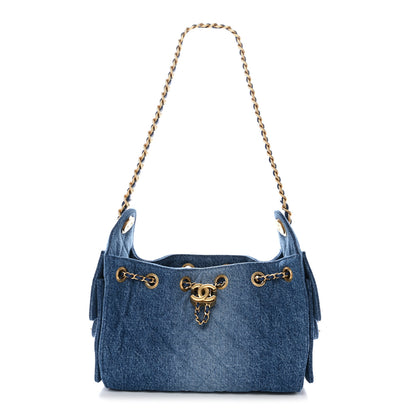 Chanel Washed Denim Quilted Mini Chanel 25 Handbag Blue 1 of 11
