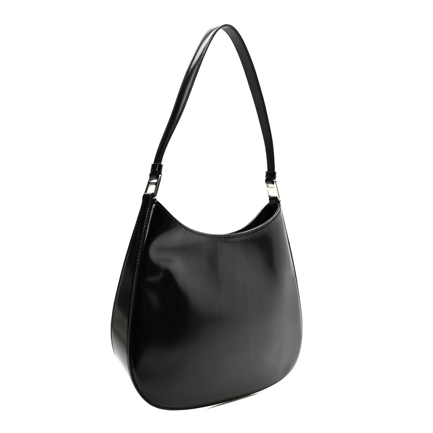 Spazzolato Cleo Shoulder Bag Black