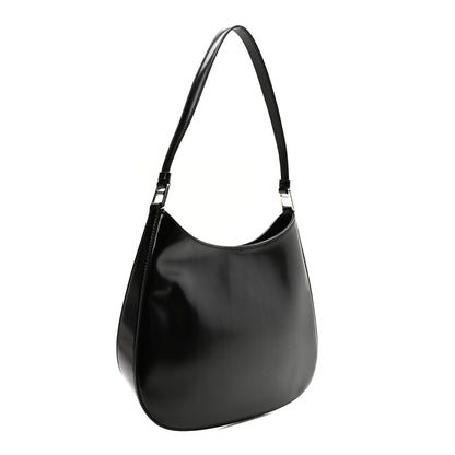 Prada Spazzolato Cleo Shoulder Bag Black 3 of 10