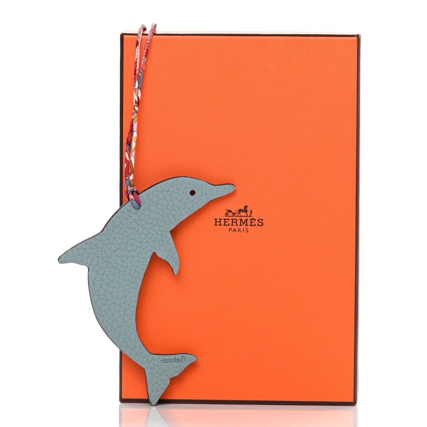 Togo Epsom Petit H Dolphin Bag Charm Ciel