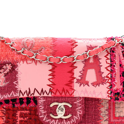 Chanel Tweed Patchwork Medium Single Flap Pink 8 of 11