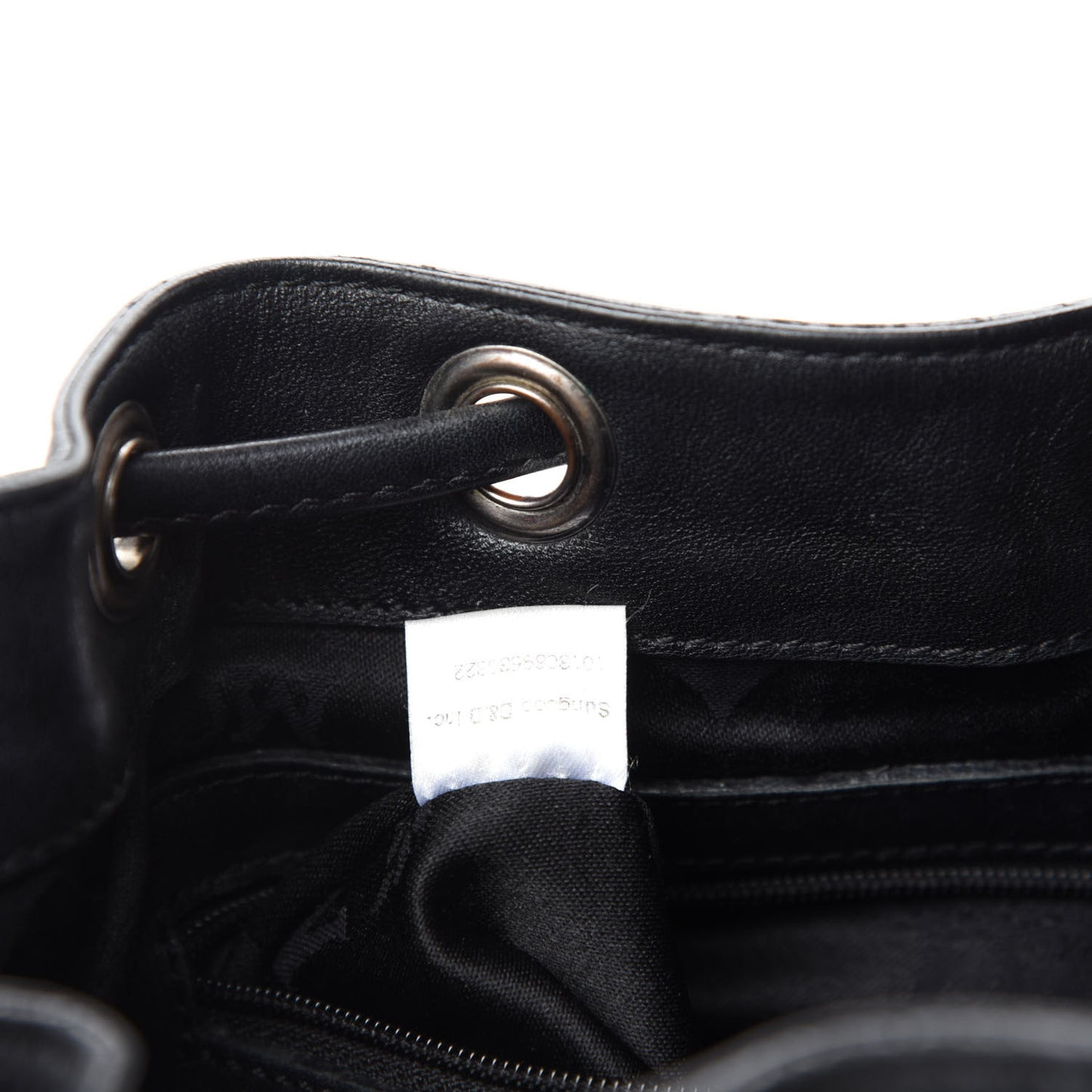 Visetos Essential Drawstring Bucket Bag Black